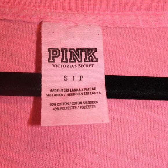 Victoria's Secret PINK S/P Pink Burnout Tee - Picture 3 of 15